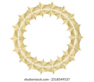 Design Wave Lines and circle for Flowing Lines, Fashion, Home Decor, Interior, Beauty business. Icon, Logo, and Background made of Spirals. Patterns Geometric Lines for Banner, Web-design, Brochure