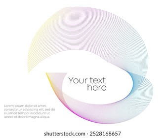 Design wave lines elements for Healthy Lifestyle, Fitness, Medical, Wellness, Organic, Eco  for Web-design, Banner, Brochure, package. Background made of Circular Dots, Lines, and Spirals