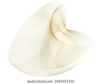 Design Wave Lines, spiral geometric for Cosmetics, Skincare, Beauty, Spa, Wellness, Relaxation business branding. For Banner, Web-design, Brochure, Package. Background made of Circular Lines. 
