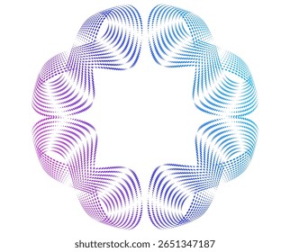 Design linhas onduladas, espiral geométrica para joias, moda, beleza, negócios de bem-estar. Para banner, web-design, folheto, pacote. Quadro Ícone, Logotipo e Plano de Fundo de Linha Circular. Curva do quadro