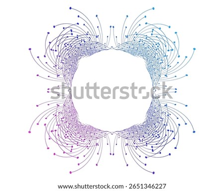 Design Wavy Lines, spiral geometric for Textile Design, Flowing Lines, Fashion, Home Decor business. For Banner, Web-design, Brochure, Package. Icon, Logo, and Background framemade of Circular Lines