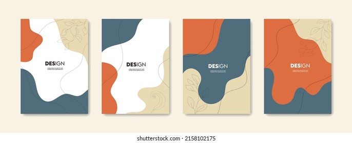 Design wavy and tropical leaves
