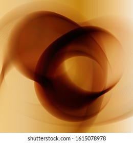 
Design of wavy wave lines. Abstract golden brochure template design