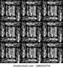 Design with weaving effect. Abstract geometric pattern, repeatable vector.
