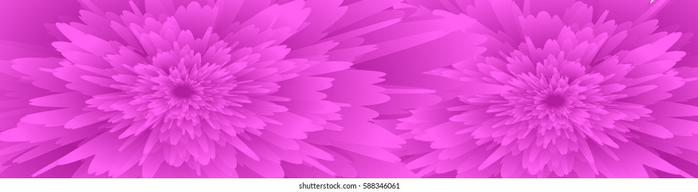 Design Web banner with flower. vector illustration.  