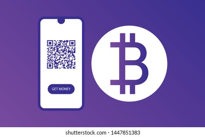 DESIGN WEB PAGE TEMPLATE. scan now and get money. bitkoin design. web banner design. color template. currency