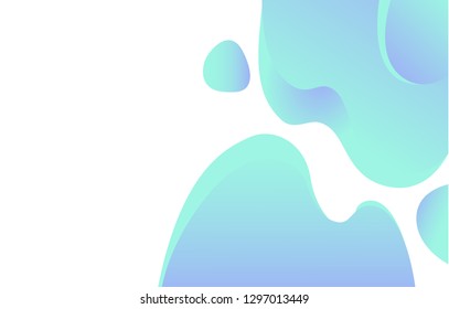 Design of web page vector, business banner abstraction. Background white and blue color, abstract formless shapes, creative theme for site or presentation. 3D paper