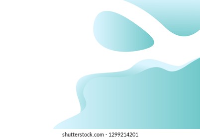 Design of web page vector, business banner abstraction. Background white and blue color, abstract formless shapes, creative theme for site or presentation