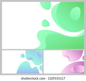 Design of web page vector, business banner abstraction. Background white and blue color, abstract formless shapes, creative theme for site or presentation. 3D paper