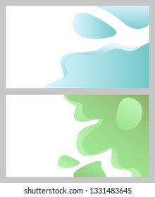 Design of web page vector, business banner abstraction. Background white and blue color, abstract formless shapes, creative theme for site or presentation. 3D paper