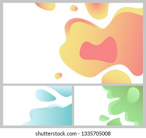 Design of web page vector, business banner abstraction. Background white and blue color, abstract formless shapes, creative theme for site or presentation. 3D paper