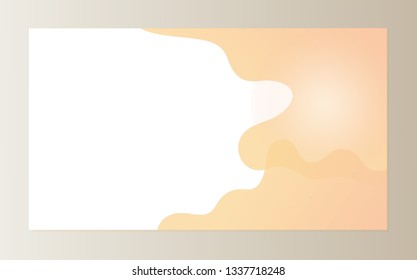 Design of web page vector, business banner abstraction. Background white and blue color, abstract formless shapes, creative theme for site or presentation. 3D paper