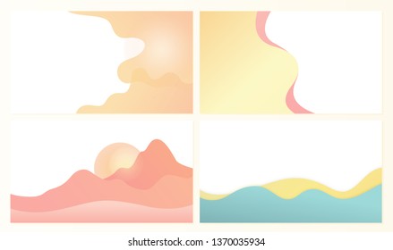 Design of web page vector, business banner abstraction. Background white and blue color, abstract formless shapes, creative theme for site or presentation. 3D paper