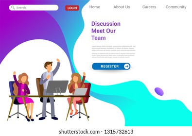 Design web templates for teamwork concept, business strategy, analytics and idea. Modern vector illustration concepts for website design ui/ux and business presentation. Vector illustration