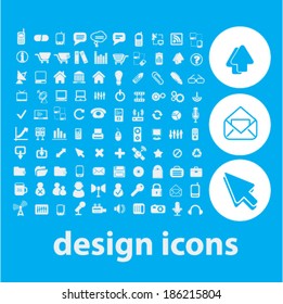 Design, Website, Internet-Symbole, Vektorgrafik