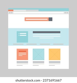 Design website template for business. Responsive desktop and mobile layout. UX UI site elements.