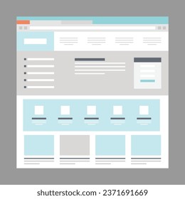 Diseñar plantilla de sitio web para empresas. Diseño móvil y de escritorio con capacidad de respuesta. Elementos del sitio de la interfaz de usuario de UX.