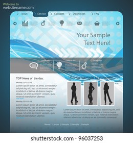 Design website template, vector