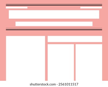 Design a website wireframe homepage layout design.