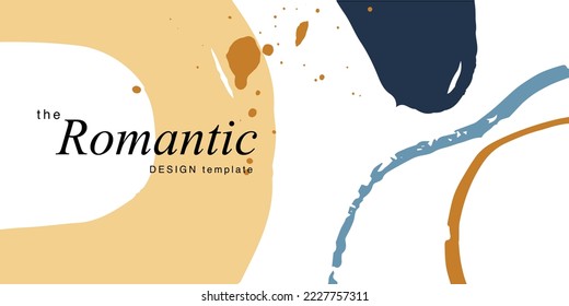 Design wedding invitation templates, posters and flyers with abstract ink scratch textures 
