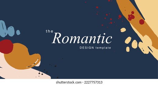 Design wedding invitation templates, posters and flyers with abstract ink scratch textures 