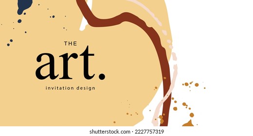 Design wedding invitation templates, posters and flyers with abstract ink scratch textures 