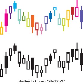 El diseño que hizo la gráfica de candlestick con un motivo