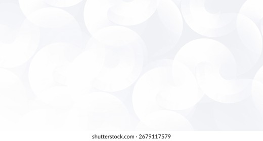 Design white background with white circle lines. Digital future technology abstract simple modern design