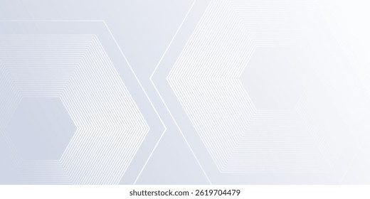 Design white background with gradient color and artistic dynamic hexagon abstract modern simple