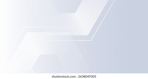 Design white background with gradient color and artistic dynamic hexagon modern