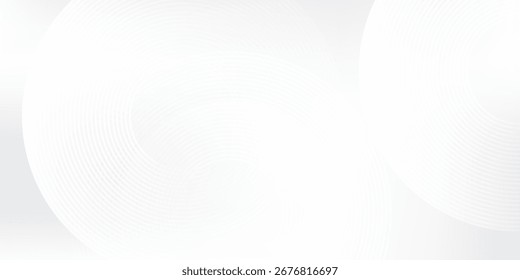 Diseño de líneas geométricas brillantes blancas sobre fondo gris abstracto simple