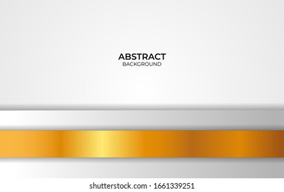 Diseño Fondo Blanco Y Oro
