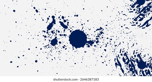 Design white grunge vector illustration. Hand drawn abstract color frame set. Ink brush strokes art modern abstract good simple