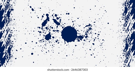 Design white grunge vector illustration. Hand drawn abstract color frame set. Ink brush strokes art modern abstract good simple nice