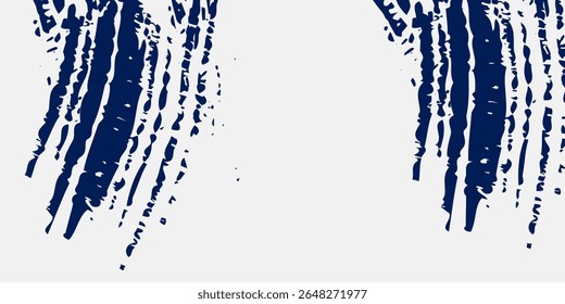 Design white grunge vector illustration. Hand drawn abstract color background frame set. Ink brush strokes mess blue modern simple art good nice