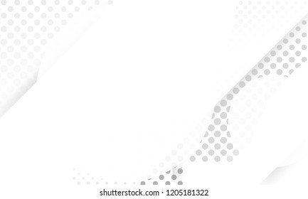 Design white light & grey geometric background halftone style.