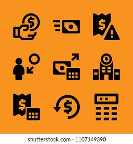 design, white, rate and budget icon set. Vector illustration for web and design.