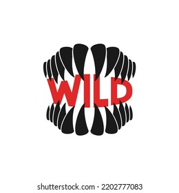 Design of wild animal teeth draw