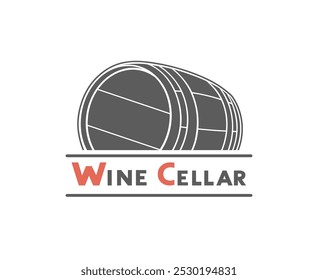 Design of wine cellar illustration