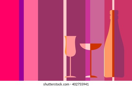 Design for wine event. Suitable for poster, promotional leaflet, invitation, banner or magazine cover. 