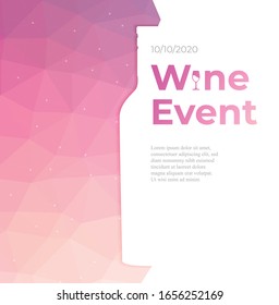 Diseño de fondo colorido vectorial de evento vitivinícola