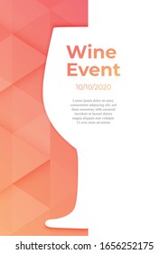 Design for wine event vector colorful background