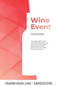 Diseño de fondo colorido vectorial de evento vitivinícola