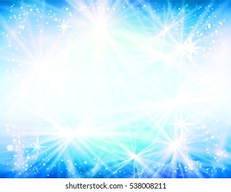 Design winter card with snowflakes. Vector illustration.