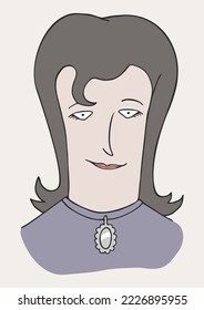 Design of woman cartoon illustration