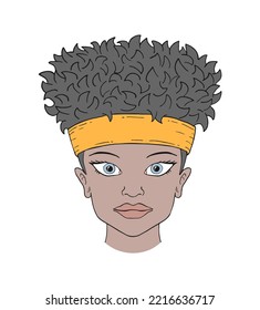 Design of woman face draw