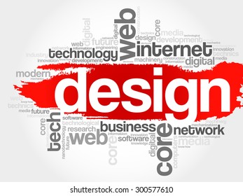 Design word cloud, business concept
