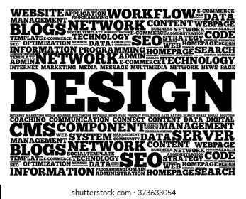 Design word cloud, business concept