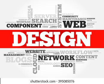 Design word cloud, business concept