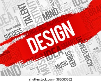 DESIGN word cloud concept